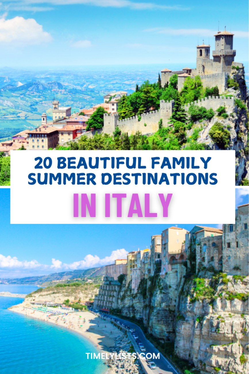 20 Beautiful Family Summer Destinations in Italy